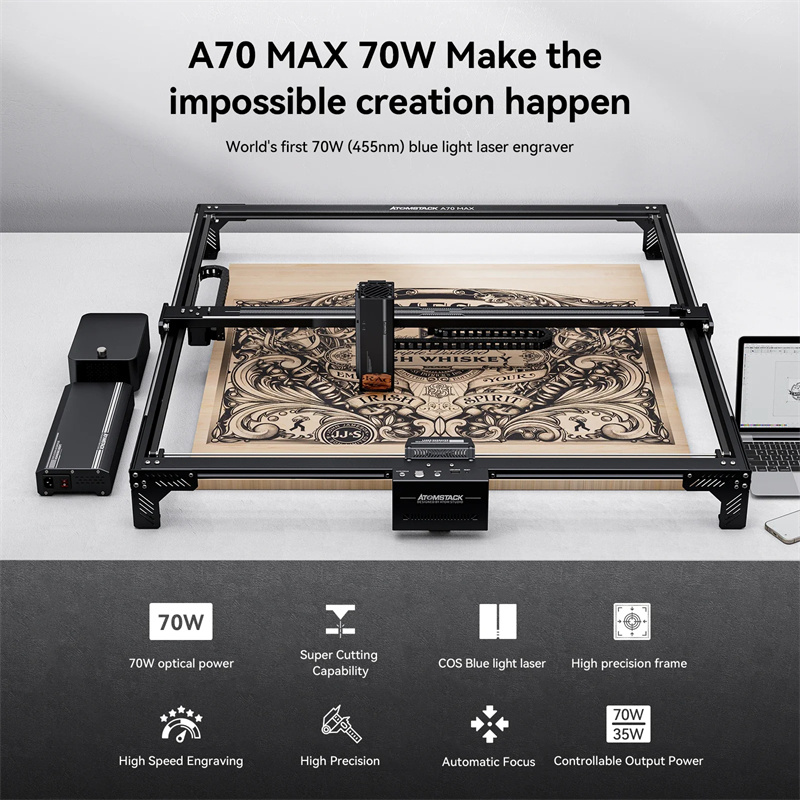 Atomstack-A70-Max-70W-Desktop-CNC-Lasergravurmaschine-mit-Autofokus-fuumlr-Metall-Acryl-und-Holz-850-2022588-1